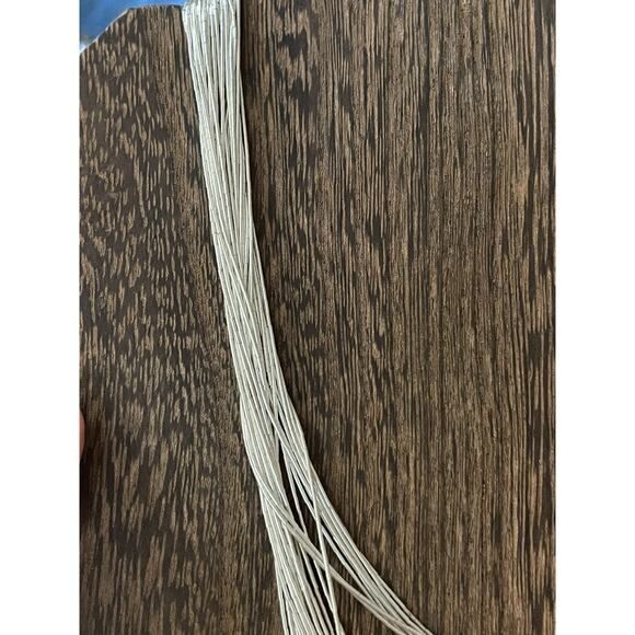 QT Southwest 30 Strand Liquid Sterling Silver Layered Necklace 18-21” Cones - Picture 6 of 9